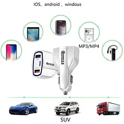 Автомобільний зарядний пристрій No Brand CWa 2USB Type-C PD35W QC 3.0 White (44050554) - мініатюра 4