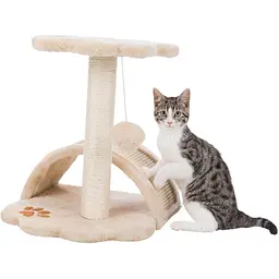 Дряпка Trixie Junior Vitoria для котів з іграшкою бежева 36х36х43 см [CD] - мініатюра 4