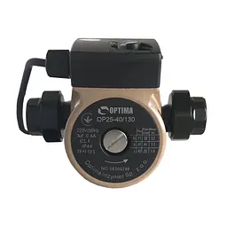 Насос циркуляційний Optima OP25-40 130мм + гайки, + кабель з вилкою - мініатюра 4