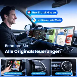 Автомобільний бездротовий адаптер 2в1 для Apple CarPlay та Android Auto - мініатюра 9