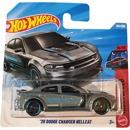 Базова машинка Hot Wheels Nightspeed 20 Dodge Charger Hellcat сіра (5785) JJJ87-N521 