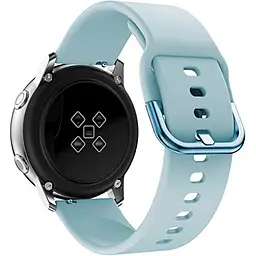 Силіконовий ремінець One Watchbands блакитний для Samsung Galaxy Watch Active 2 - розмір L (WB0021ONEBLUEA2) - мініатюра 3