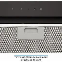 Витяжка ELEYUS GEMINI 1200 LED 70 BL - мініатюра 4