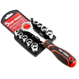 Набір головок Top Tools торцевих ключів 1/4” 12 шт. (38D147)