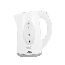 Електрочайник пластиковий Adler AD 1208 white 1,8 літр