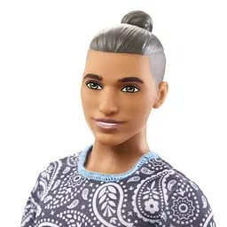 Лялька Кен Barbie Модник у футболці з візерунком пейслі (HJT09) - мініатюра 3