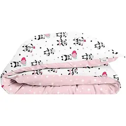 Підковдра полуторна Cosas Rose Panda 155х215см (PandaLoveRose_Dots_155q)