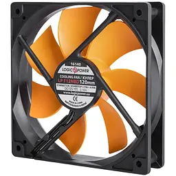 Вентилятор LogicPower LP F12NBD 120 мм 3pin + 4pin Molex живлення  - мініатюра 3
