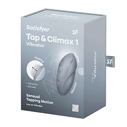 Вібростимулятор-пульсатор Satisfyer Tap & Climax 1 Bluegrey, ефект постукування пальцем Satisfyer SX0568 99303 - мініатюра 2