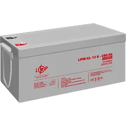 Акумулятор LogicPower GEL 12V (12V/280Ah/3360Wh) (13185) [109363] - мініатюра 3