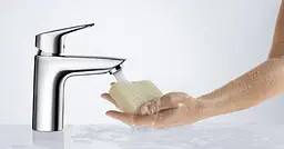 Змішувач для умивальника Hansgrohe Logis 100 EcoSmart 71100000 Хром - мініатюра 2