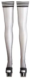 Панчохи Cottelli Collection Legwear Hold-Up 1 чорний - мініатюра 5