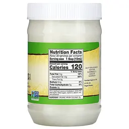 NOW Органічна Кокосова Олія, Virgin Coconut Oil - 591 мл - мініатюра 2