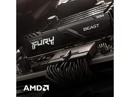 Модуль пам'яті Kingston FURY 32 GB (2x16GB) DDR4 3200 MHz Beast Black (KF432C16BB1K2/32) - мініатюра 7