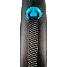 Рулетка Flexi Black Design для собак стрічка розмір L 5 м синя - мініатюра 2
