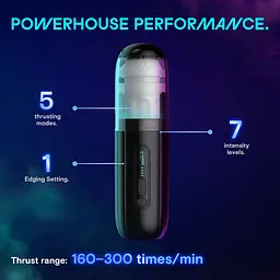 Смарт-мастурбатор Kaotik Labs The Shockwave, режим edging, імітація фрикцій - мініатюра 14