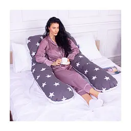 Подушка MirSon для вагітних і відпочинку Naturale Line Print №8010 U-подібна Berto (2200006178293) - мініатюра 7