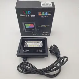 Ліхтар вуличний прожектор RGB управління через Bluetooth світильник Smart LED 7980 IP66 15W - мініатюра 7