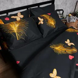 Набір наволочок Moon&Star Мікросатин Premium Golden Flutter 40х40 см 2 шт - мініатюра 3
