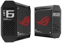 Система WiFi-Mesh ROG Rapture GT6 AX10000, 3xGE LAN, 1x2.5GE WAN, 1xUSB 3.2, 2мод, чорний Asus teh0017209