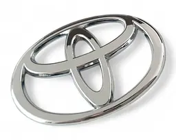 Емблема решітки задня для Toyota Хром 90х60 мм Пластик на скотчі (Завод)