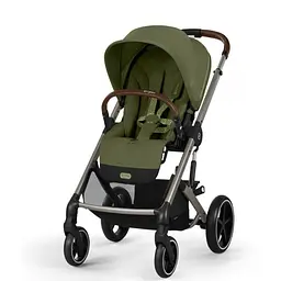 Коляска Cybex Balios 3 в 1 Moss Green автокрісло Cloud T i-Size Plus Leaf Green + адаптори - мініатюра 3