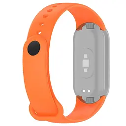 Силіконовий ремінець для фітнес браслетів Xiaomi Mi Band 8 Smart Band 9, Silicone, orange, зі зручною застібкою, на фітнес трекер та смарт годинник, ArmorStandart (ARM68021) - мініатюра 2