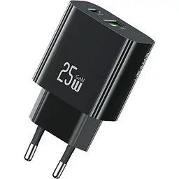 Мережевий зарядний пристрій Usams T65 US-CC315 25W Black (CC315TC01) [164374]