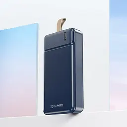 Зовнішній акумулятор - портативна додаткова батарея Remax RPP-289 Pure 30000mAh 20w синій - мініатюра 3