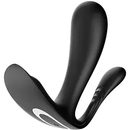 Подвійний смарт-вібратор у трусики Satisfyer Top Secret+ Чорний