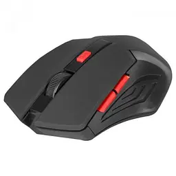 Миша бездротова Defender Accura MM-275, чорний/Red, USB, оптична, 800/1200/1600 dpi, 6 кнопок, 1xAA (52276)
