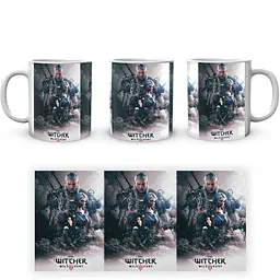 Кухоль GeekLand The Witcher Відьмак Постер Дике полювання TW.02.482 330 мл білий - мініатюра 3