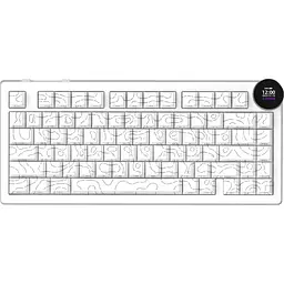 Клавіатура Ajazz AK820 V2 White Peach Switch біла (AK820-V2-WP-S-W) [175698] - мініатюра 2