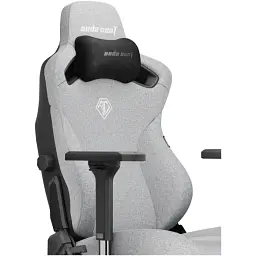 Крісло ігрове Anda Seat Kaiser 3 Size XL Grey Fabric (AD12YDC-XL-01-G-PV/F) - мініатюра 4