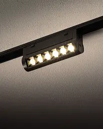 Магнітний трековий світильник Nowodvorski 11310 UT-LVM Focus Swing LED 1x6W 500Lm IP20 чорний - мініатюра 2