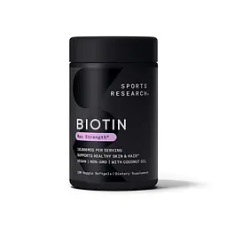 Біотин Sports Research Biotin 10000 mcg Max Stregth, 120 капсул