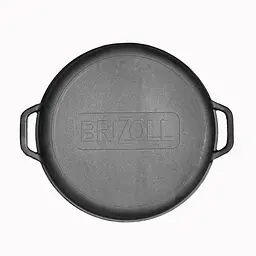 Казан чавунний азіатський Brizoll з кришкою-сковородою гриль, 15 л (KA15-3) - мініатюра 3