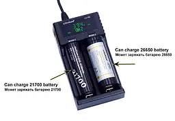 Зарядний пристрій Liitokala Lii-S2, 2 канала, Ni-Mh/Li-ion/LiFePo4, USB, LCD, Box - мініатюра 4