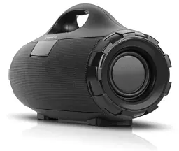 Колонка портативна 2.0 Real-El X-731 Black, 2 x 9 Вт пластиковий корпус, Bluetooth, MicroSD/USB рідер, FM-приймач, живлення від акумулятора, 3600мАхгод - мініатюра 4