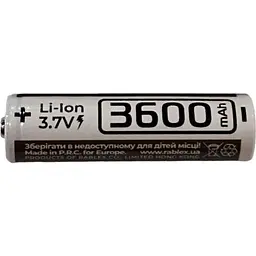 Літій-іонний акумулятор Rablex 18650 3600 mAh (Li-ion) 3.7 V Original - мініатюра 2