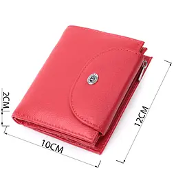 Яскравий жіночий гаманець із монетницею з натуральної шкіри ST Leather 22712 червоний - мініатюра 7
