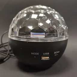 Світлодіодна диско-куля музична Bluetooth з пультом чорний - мініатюра 2