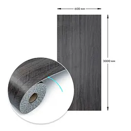 Вінілова плитка що самоклеїться Sticker Wall в рулоні 600х3000х2мм Мат SW-00002025 - мініатюра 3
