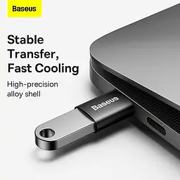 Перехідник Baseus Ingenuity Series Mini OTG Adaptor Type-C to USB-A 3.1 швидкість 10Gbps - мініатюра 6