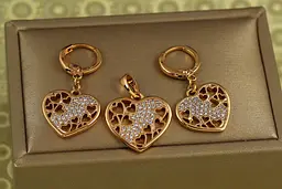Набір Xuping Jewelry Ехо закоханості золотистий