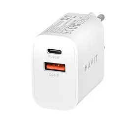 Зарядний пристрій HAVIT HV-UCP007 20W USB+Type-C HAVIT (27598-000) - мініатюра 3