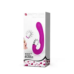 Вібратор Pretty Love Magic Tongue 19.5 см фіолетовий - мініатюра 7