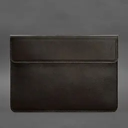Шкіряний чохол-конверт BlankNote на магнітах для MacBook 13 Темно-коричневий - мініатюра 4