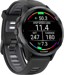 Смарт-годинник Garmin Forerunner 970 Carbon Gray DLC Titanium w. Black Case and Black/Translucent W. Band (010-02969-00/10) - мініатюра 2