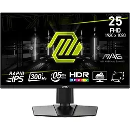Монітор MSI 24.5" MAG 255PXF 2xHDMI DP MM IPS 300Hz 0.5ms sRGB 120% FreeSync Pivot teh0014175